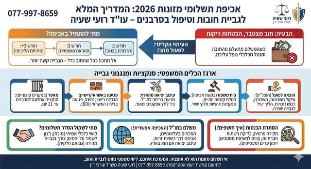 אכיפת תשלומי מזונות 2026: המדריך המלא לגביית חובות מזונות וטיפול במשלם סרבן