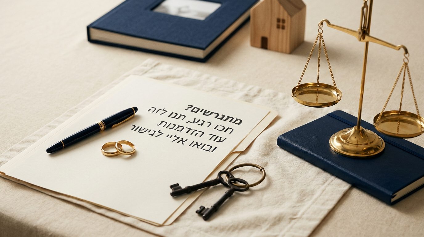 מתגרשים? חכו רגע, תנו לזה עוד הזדמנות ובואו אליי לגישור